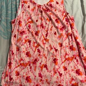 Isaac Mizrahi Pink and White Patterned shirt